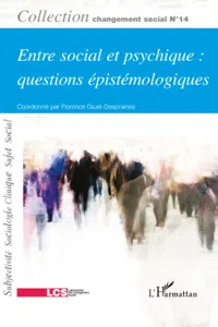 Entre social et psychique : questions épistémologiques_cover