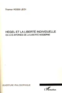 Hegel et la liberté individuelle_cover