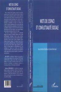 Mots de l'espace et conflictualité sociale_cover