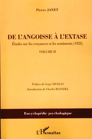 De l'angoisse à l'extase