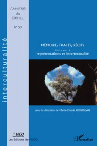 Mémoire, traces, récits_cover