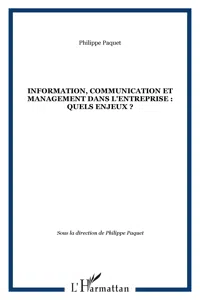 Information, communication et management dans l'entreprise : quels enjeux ?_cover