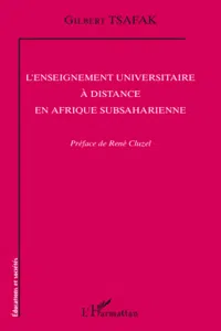 L'enseignement universitaire à distance en Afrique subsaharienne_cover