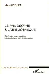 Le philosophe et la bibliothèque_cover