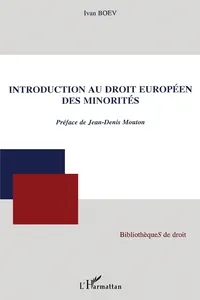 Introduction au droit européen des minorités_cover