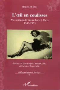 L'oeil en coulisses_cover