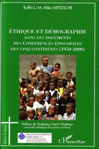 Ethique et démographie dans les documents des Conférences épiscopales des cinq continents_cover