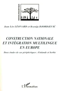 Construction nationale et intégration multilingue en Europe_cover