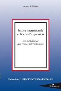 Justice internationale et liberté d'expression_cover