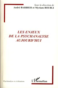 Les enjeux de la psychanalyse aujourd'hui_cover