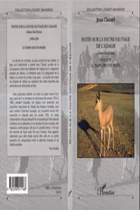 Notes sur la faune sauvage de l'Adagh_cover