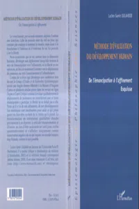 Méthode d'évaluation du développement humain_cover