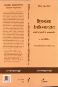 Hypnotisme double conscience_cover