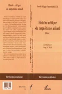 Histoire critique du magnétisme animal_cover