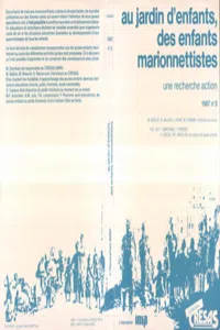 Au jardin d'enfants, des enfants marionnettistes_cover