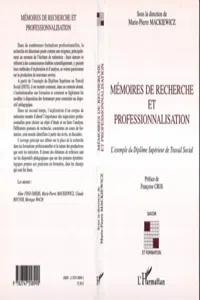 Mémoires de recherche et professionnalisation_cover