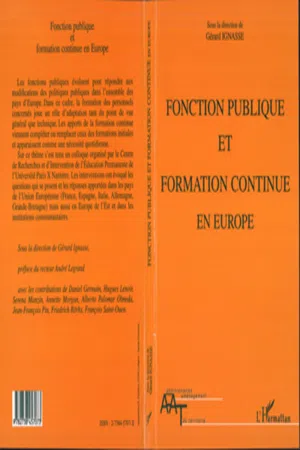 Fonction publique et formation continue en Europe