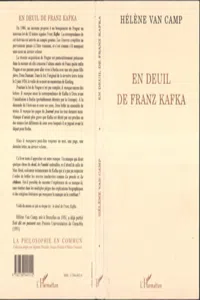 En deuil de Franz Kafka_cover