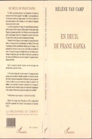 En deuil de Franz Kafka