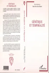 Génétique et temporalité_cover