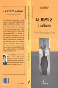 J.-K. HUYSMANS : LA DOUBLE QUÊTE_cover