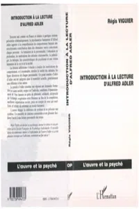 INTRODUCTION A LA LECTURE D'ALFRED ADLER_cover