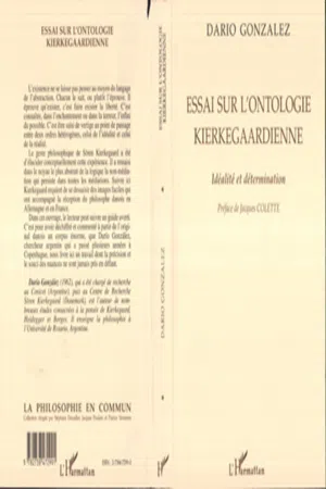 ESSAI SUR L'ONTOLOGIE KIERKEGAARDIENNE