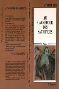 Au carrefour des sacrifices_cover