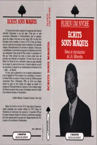 Ecrits sous maquis_cover