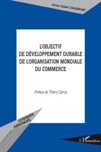 L'objectif de développement durable de l'Organisation Mondiale du Commerce_cover