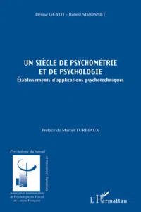 Un siècle de psychométrie et de psychologie_cover