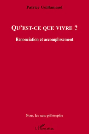 Qu'est-ce que vivre ?