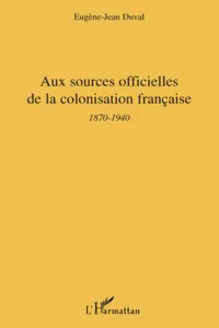 Aux sources officielles de la colonisation française_cover