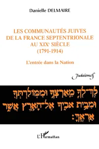 Les communautés juives de la France septentrionale au XIX° siècle_cover