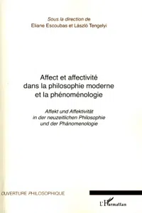 Affect et affectivité dans la philosophie moderne et la phénoménologie_cover