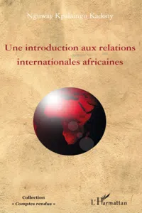 Une introduction aux relations internationales africaines_cover