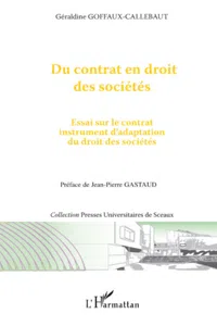 Du contrat en droit des sociétés_cover