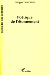 Poétique de l'étonnement_cover