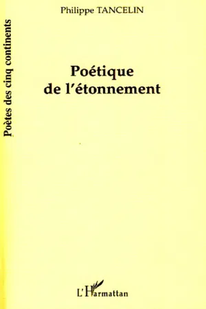 Poétique de l'étonnement