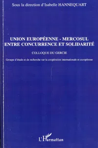 Union européenne - Mercosul : entre concurrence et solidarit_cover