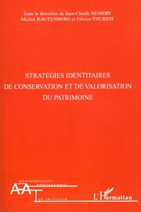 Stratégies identitaires de conservation et de valorisation du patrimoine_cover