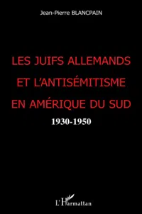 Les juifs allemands et l'antisémitisme en Amérique du Nord_cover