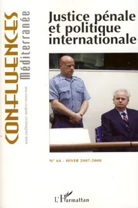 Justice pénale et politique internationale_cover