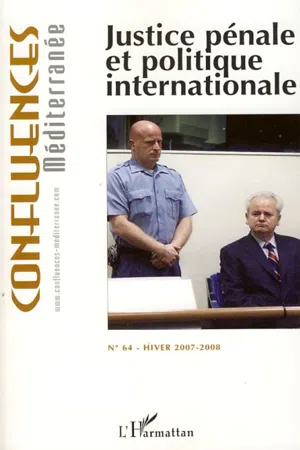 Justice pénale et politique internationale