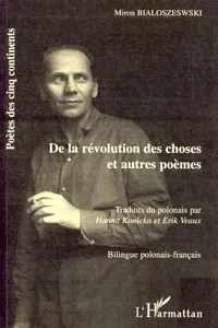 De la révolution des choses et autres poèmes_cover