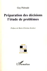 Préparation des décisions l'étude de problèmes_cover