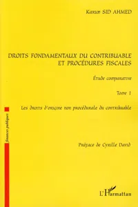 Droits fondamentaux du contribuable et procédures fiscales, étude comparative_cover