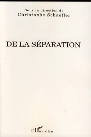 De la séparation