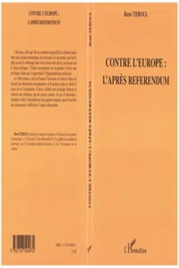 Contre l'Europe : l'après référendum_cover