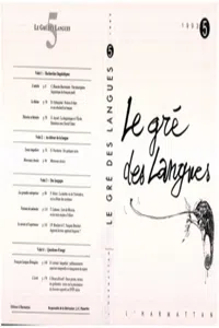 Le gré des langues n°5_cover